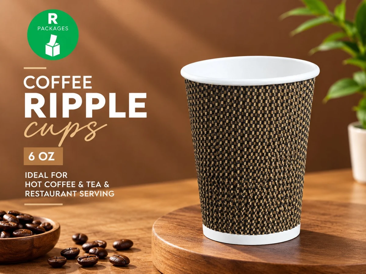 Brown 6oz Coffee Cup available from Rehbar Packages in Lahore